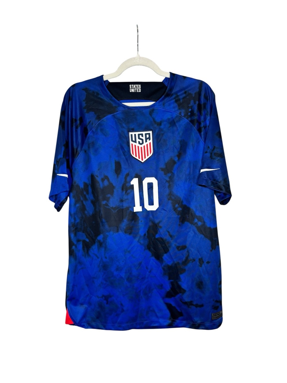 Nike USA Christian Pulisic #10 Away Soccer Jersey Size L Blue